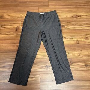 Soft by Avenue Womens Gray Pull On Dress Pants Size 14/16 Stretch Herringbone